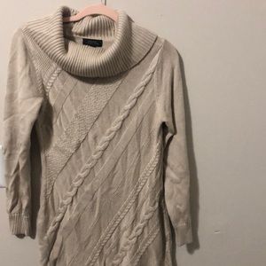 Women’s tan sweater dress